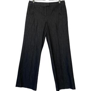 Sandro Sportswear Womens Bootcut Pants Careerwear Ponte Stretch Gray Size 10